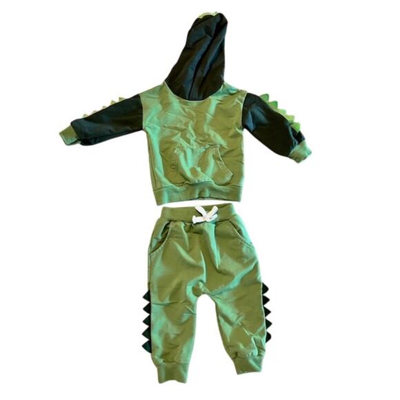 Little Lad Baby Boy Dinosaur Outfit Bundle (6–12M) - Picture 4 of 7